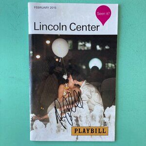 Alan Campbell (Only) Signed Playbill Parade Jeremy Jordan Laura Benanti Feb 2015